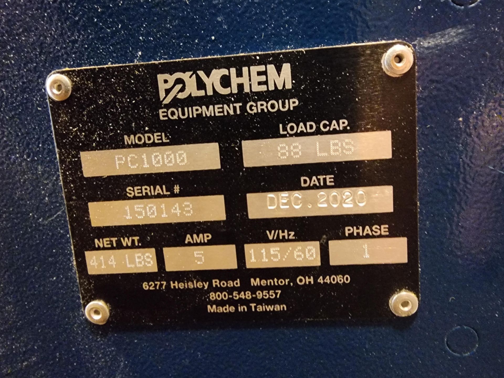 Polychem Model PC1000 Automatic Arch Strapping Machine, 88 Lb. Capacity, S/N 150143 (2020) - Image 5 of 5