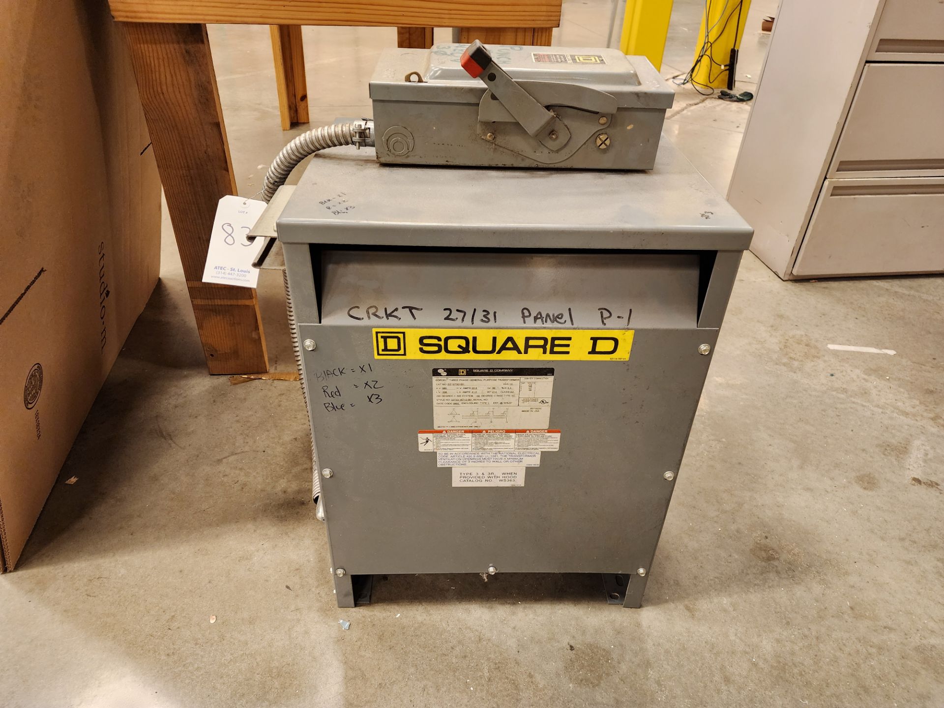 Square D Transformer w/Safety Switch