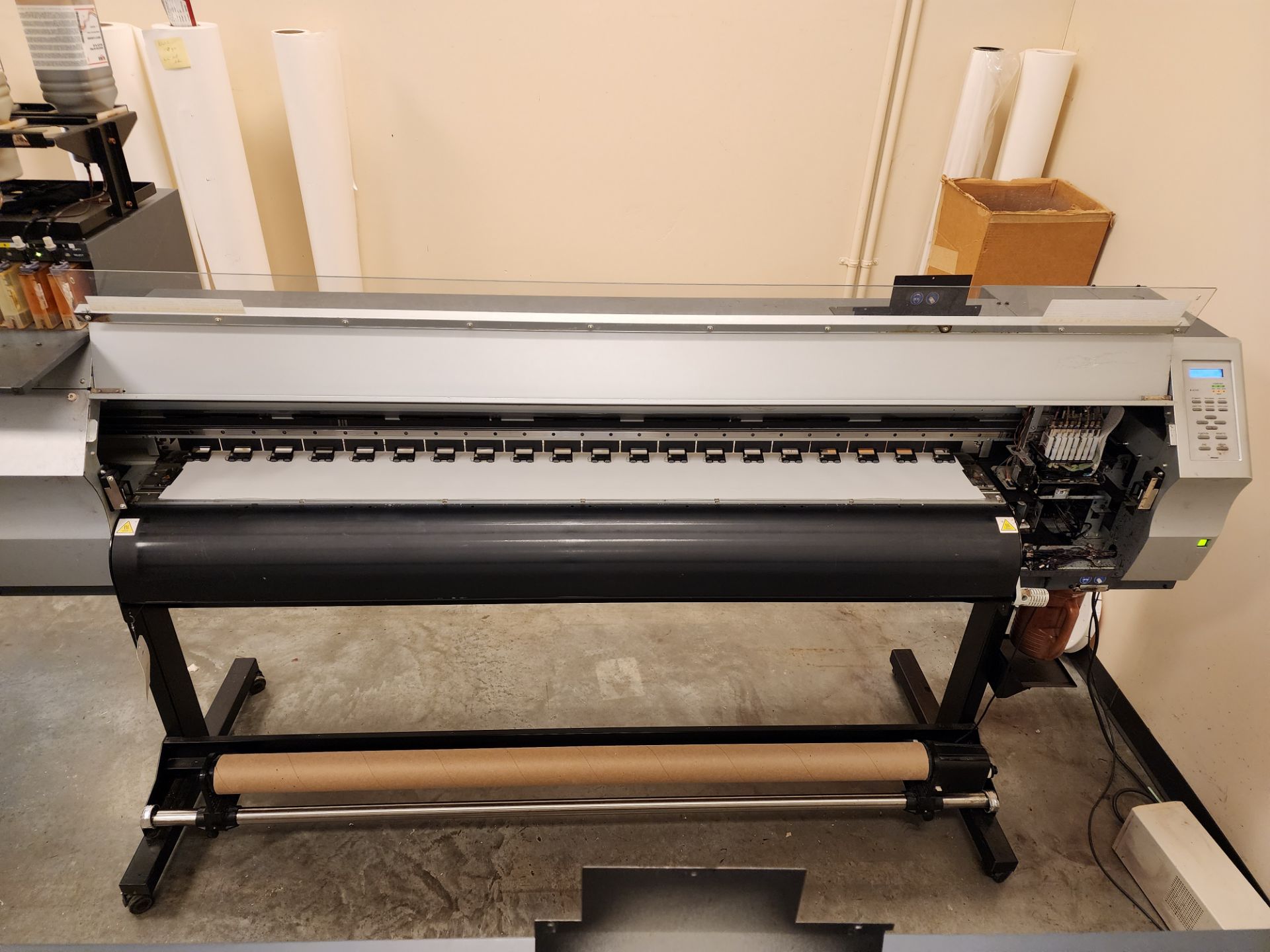 Mimaki Model JV33-160 Inkjet Printer, 63.4" Maximum Print Area, S/N K82BD465 (2012) (#0) - Bild 4 aus 10