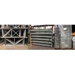 14 BAYS OF 10.5'H X 42"D X 93"L STRUCTURAL STYLE PALLET RACKS