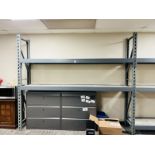 5 SECTION OF RETAIL/MERCHANDISE PALLET RACK SHELVING 6'H X 21.5"D X 108"L WITH 3 SHELVES