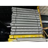 20 BAYS OF 12'H X 48"D X 108"L KEYSTONE STYLE PALLET RACKS