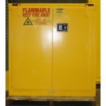 30 GALLONS FLAMMABLE MANUAL CLOSING SAFETY STORAGE CABINET, NEW