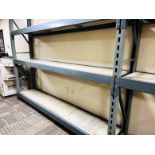 10 SECTION OF RETAIL/MERCHANDISE PALLET RACK SHELVING 8'H X 21.5"D X 108"L WITH 3 SHELVES