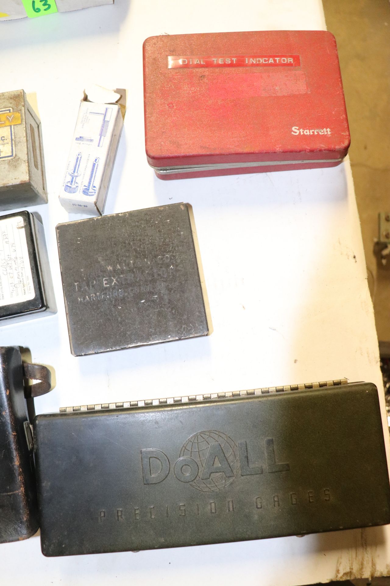 Fisher weights, Honeywell tester, and empty instrument boxes - Image 5 of 5