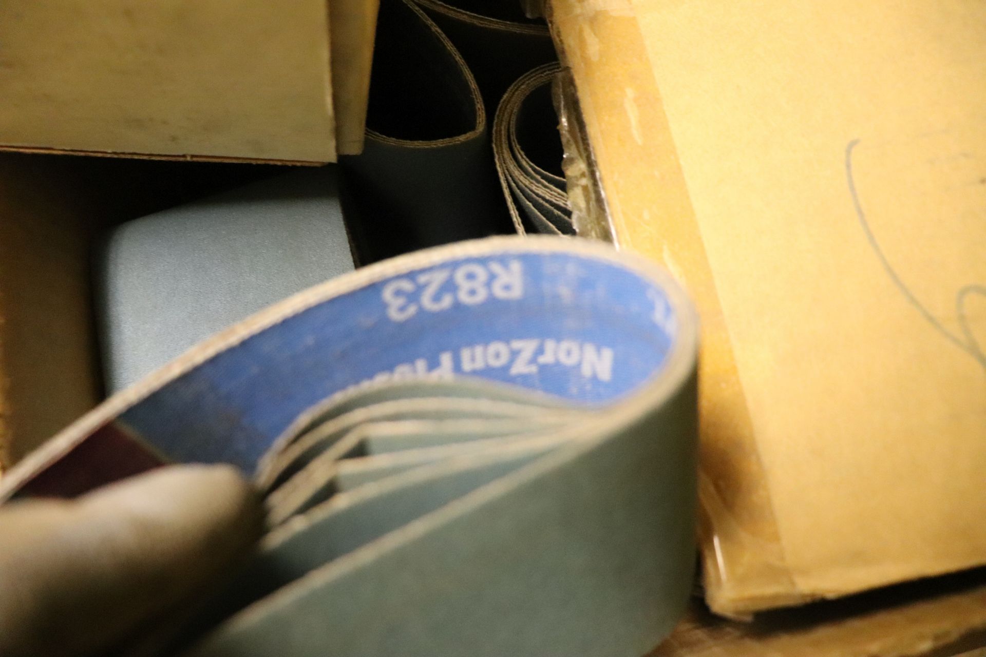 Pallet of abrasives including AZ-X Hollycotton sanding belts - Image 6 of 10