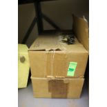 Two boxes of approximately 50 pieces of relays by Allied Electronics, model KN110-2C-24A