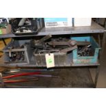 Shelf of gear pullers, miscellaneous sizes, everything pictured