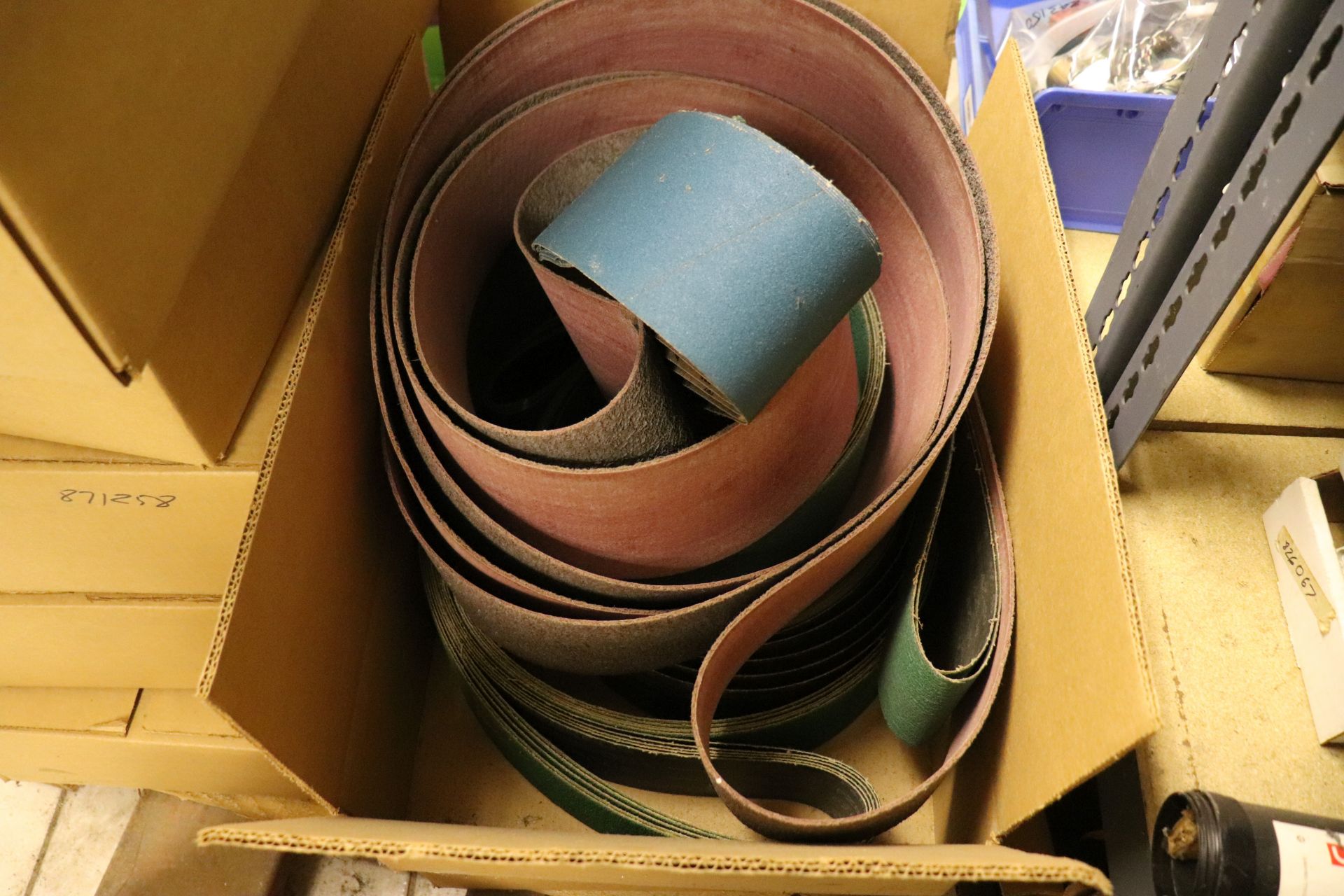 Pallet of abrasives including AZ-X Hollycotton sanding belts - Image 2 of 10