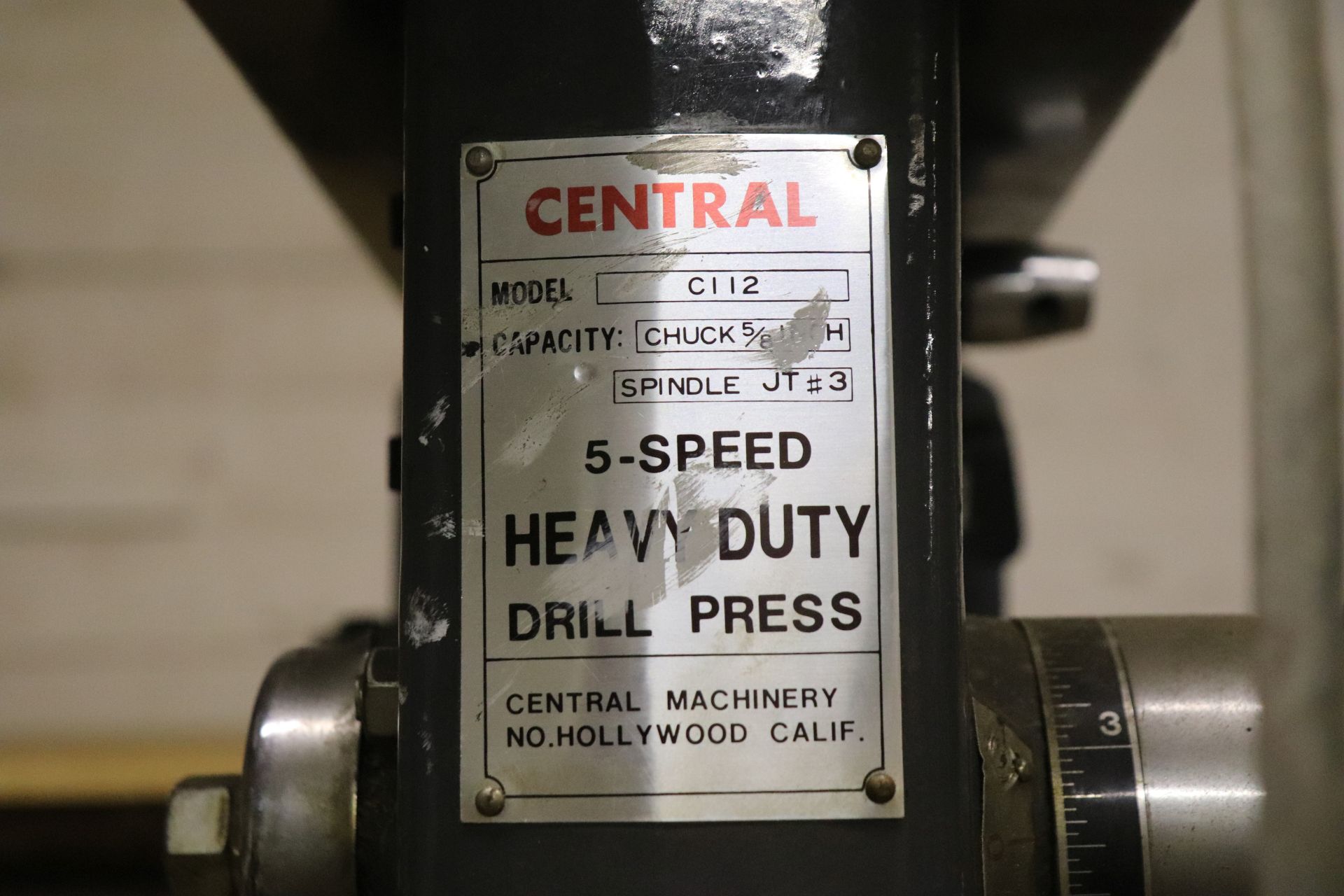 Central C112 ? chuck 5-speed heavy duty drill press - Image 4 of 6
