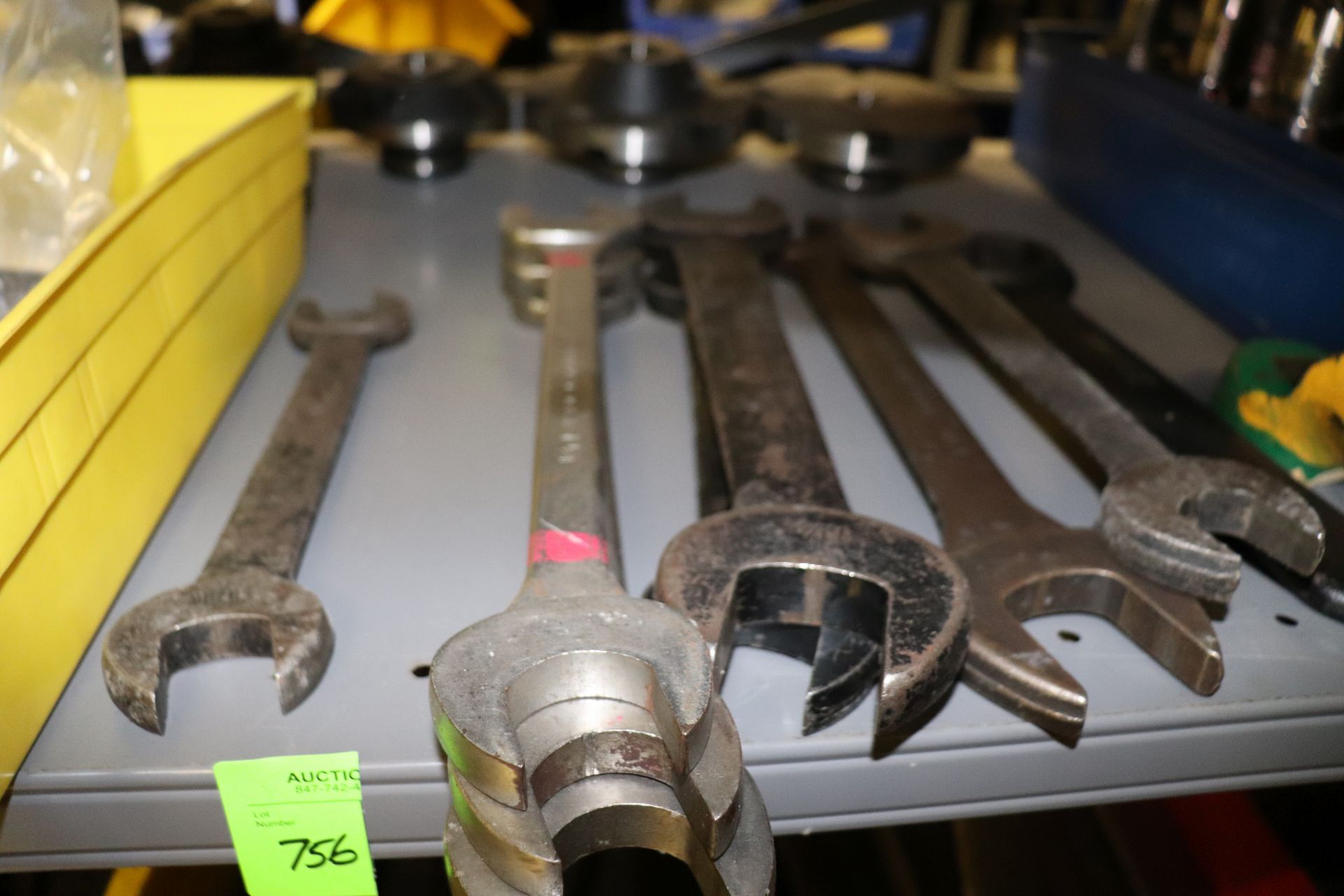 One shelf of tool holders and wrenches - Image 2 of 4