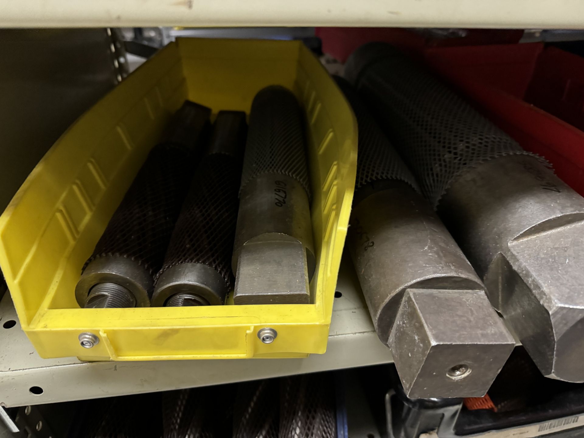 One shelf of end mills and reamers - Image 2 of 4