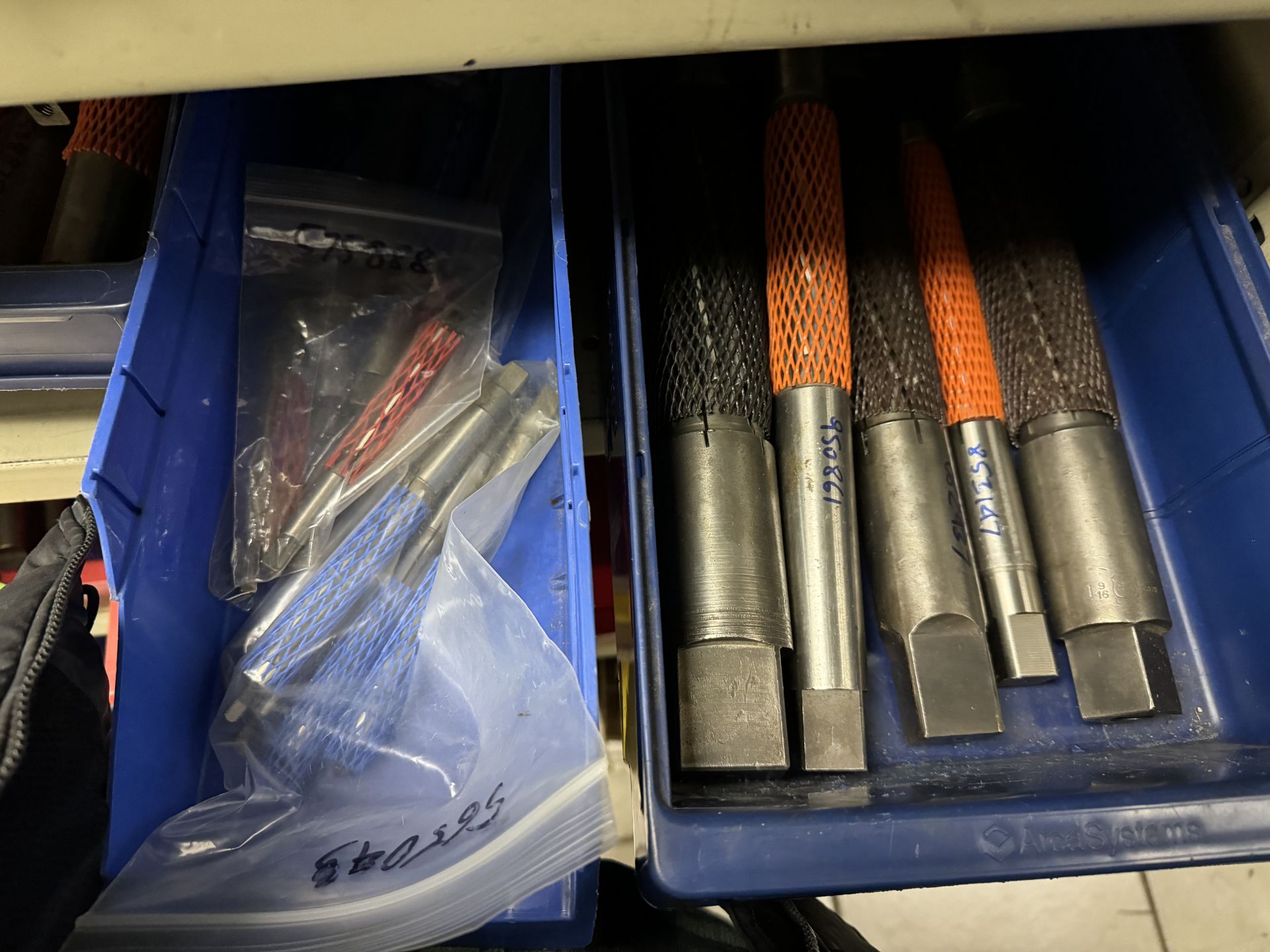 One shelf of end mills and reamers - Image 4 of 4