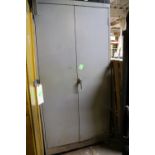 Two-door metal cabinet