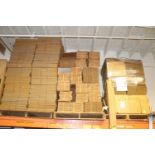 Four pallets of cardboard boxes