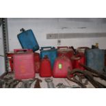 Lot of jerry cans