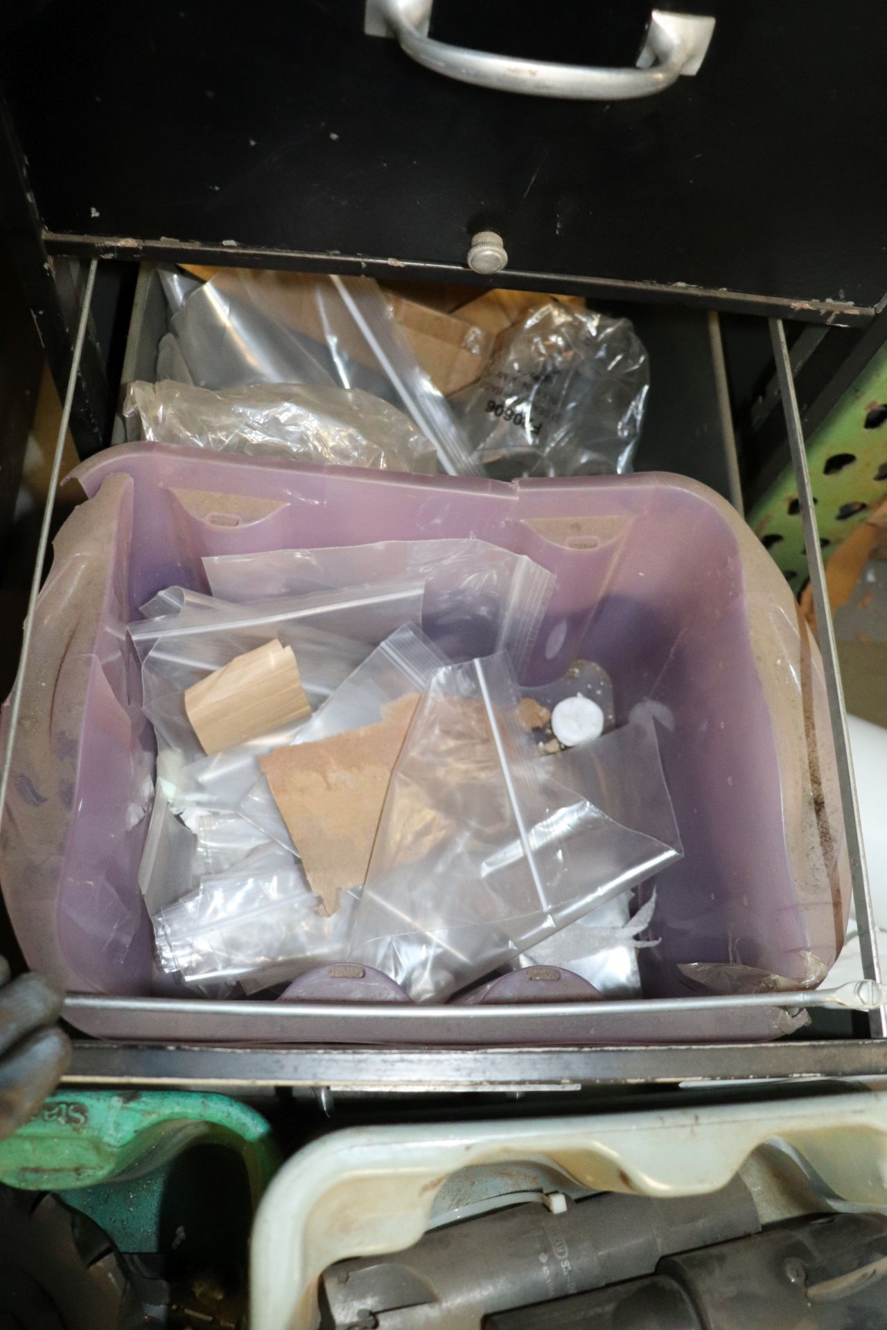 Two-drawer filing cabinet with contents of plastic bags - Image 3 of 3
