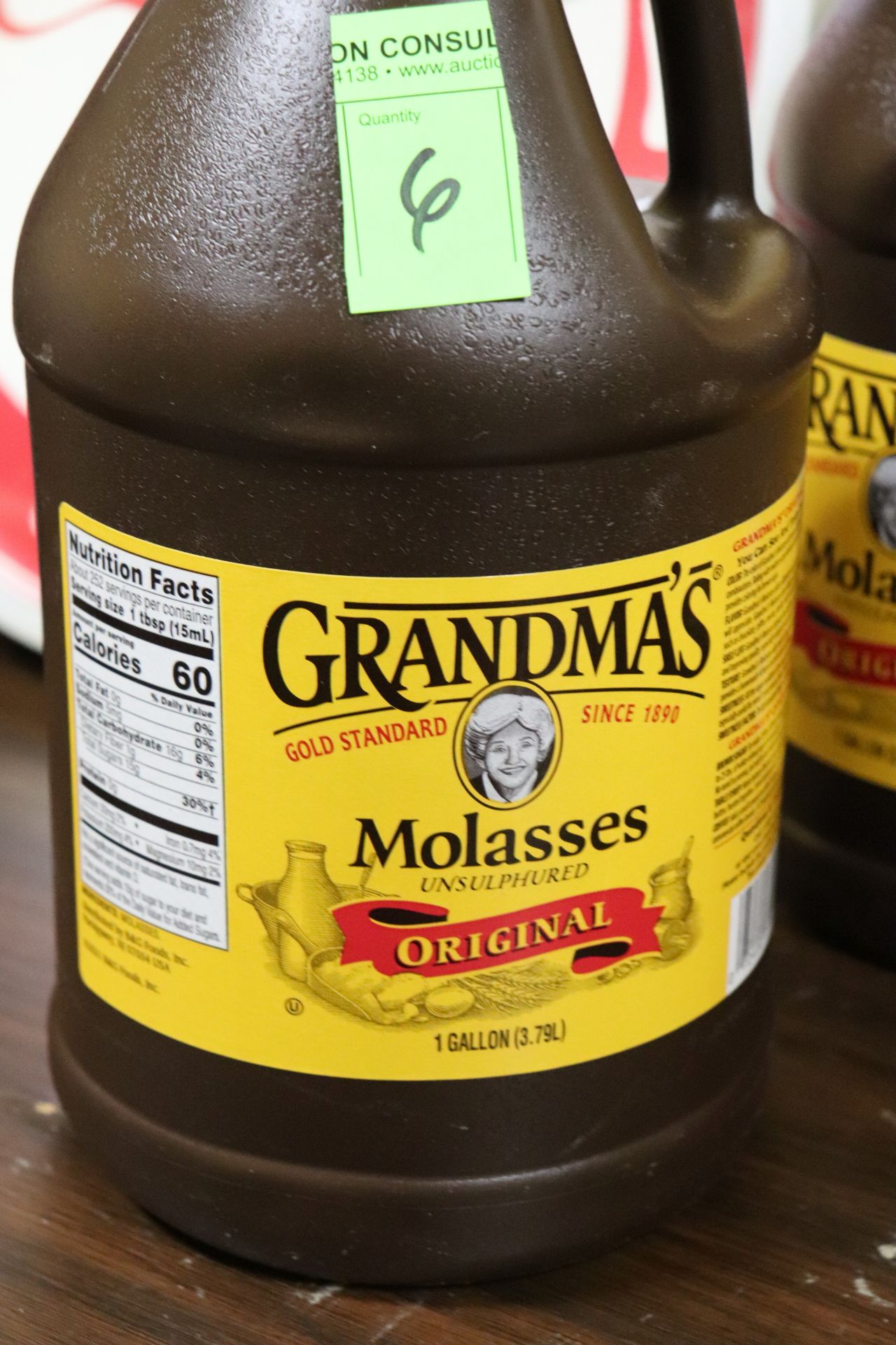 Three 1 gallon jugs of grandmas molasses - Image 3 of 3