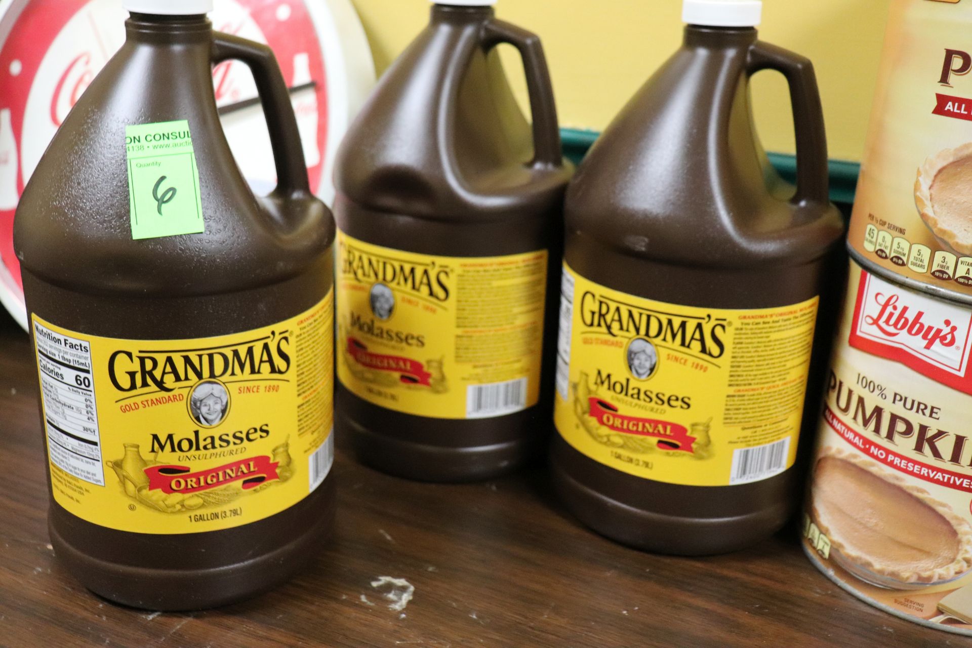 Three 1 gallon jugs of grandmas molasses - Image 2 of 3