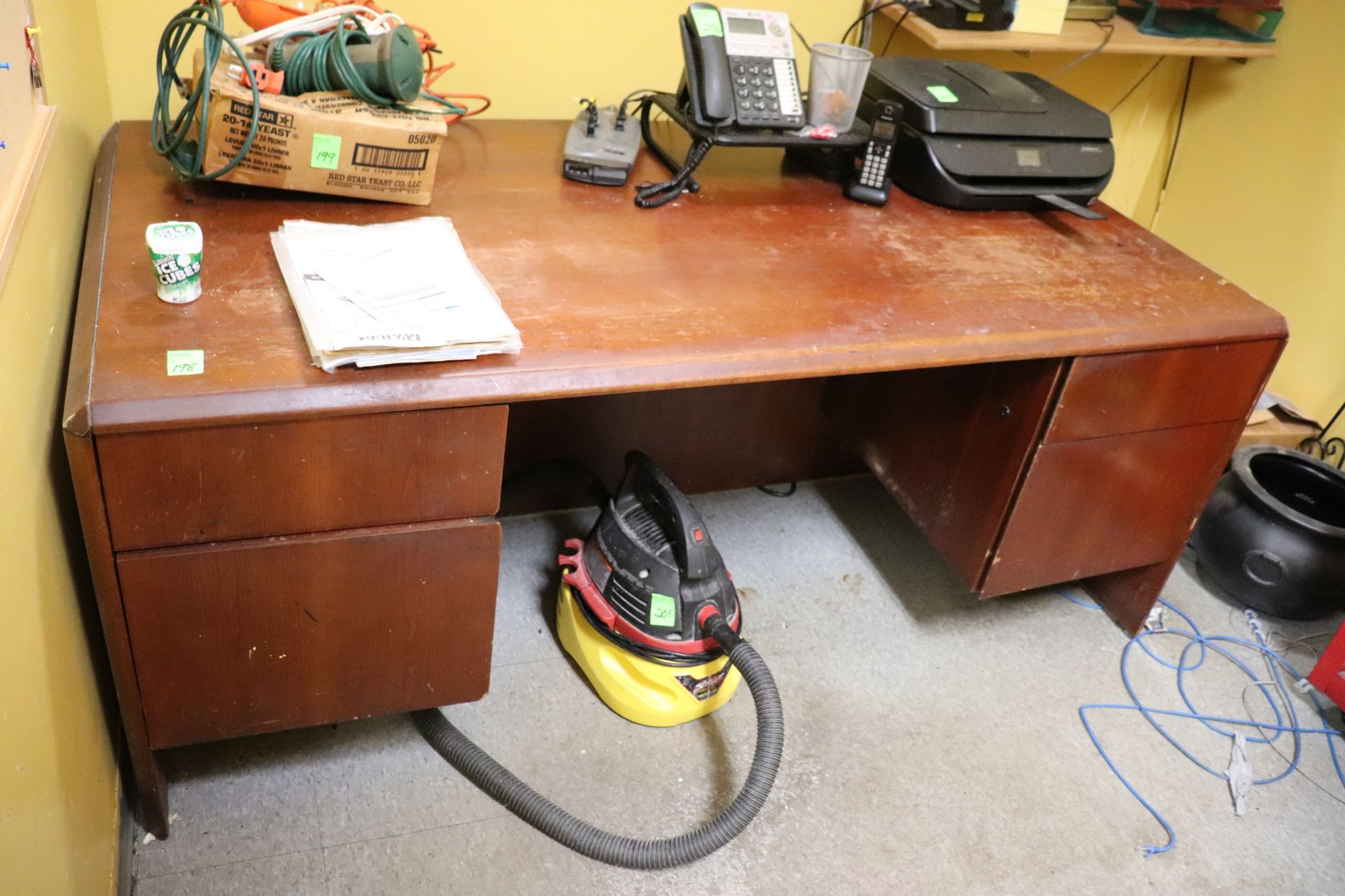 Executive wooden office desk