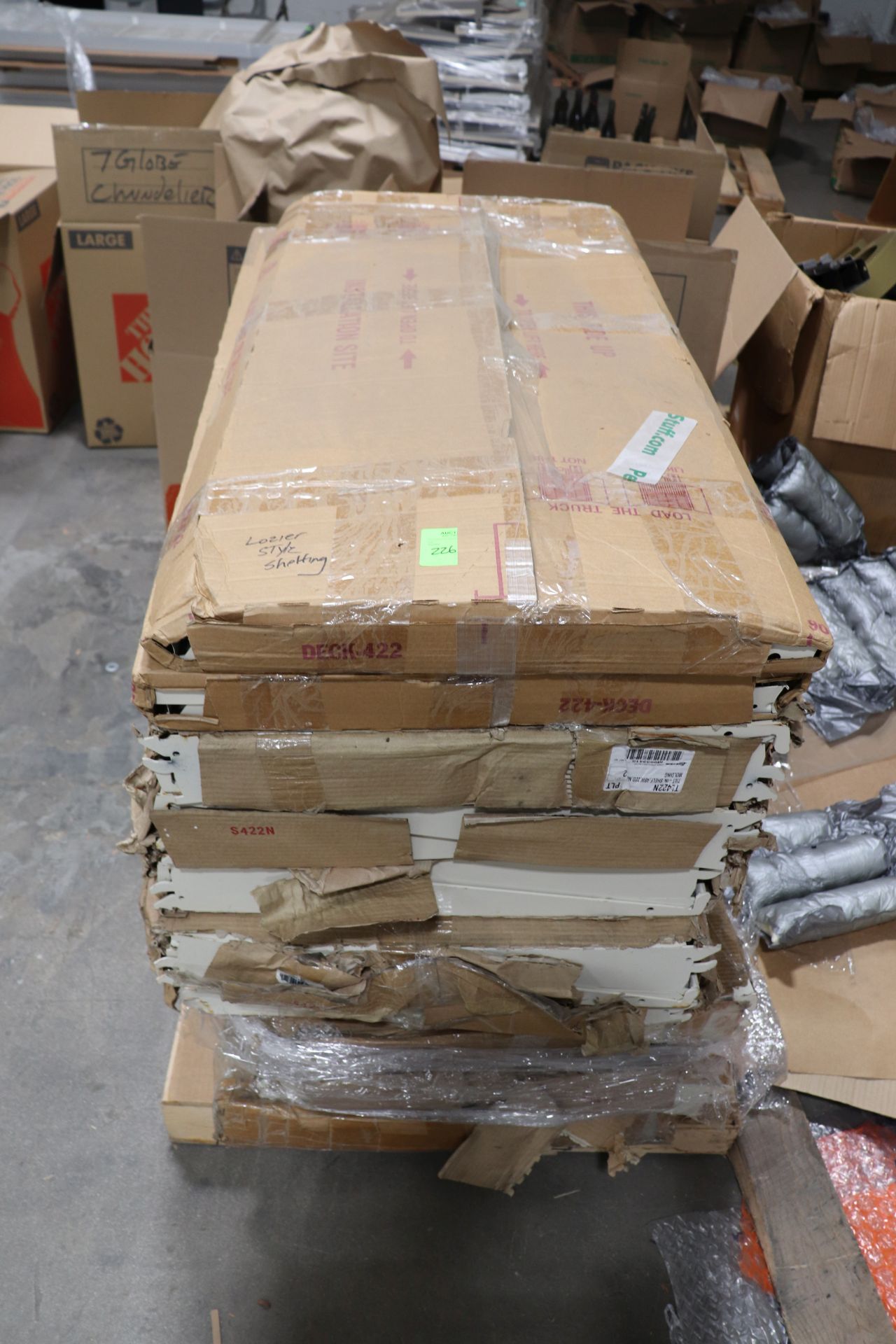 Pallet of lozier shelving, 4' x 23" - Image 3 of 4