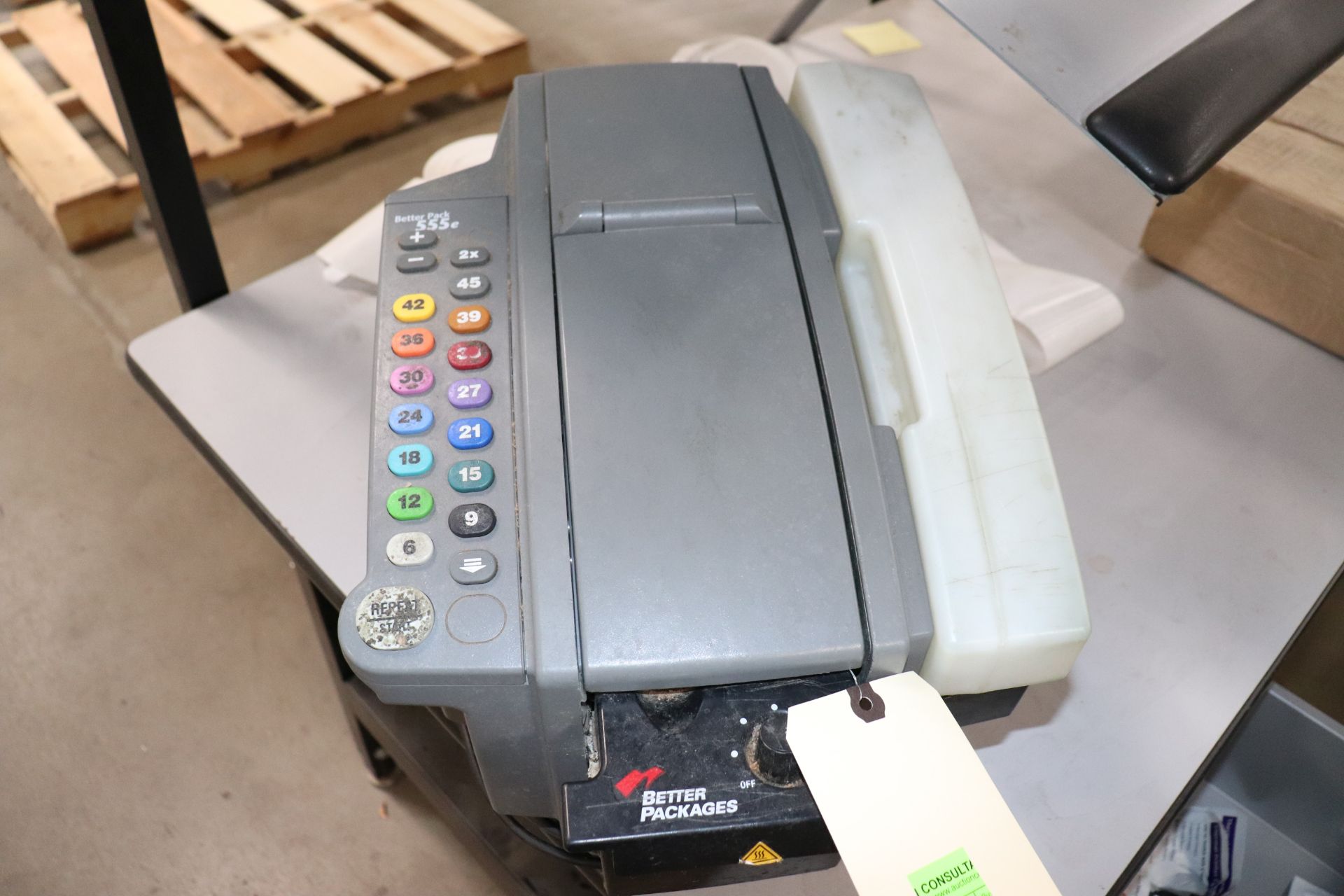 Better Pack tape machine, Model 555ES, Serial 5ES00121558 - Image 3 of 5