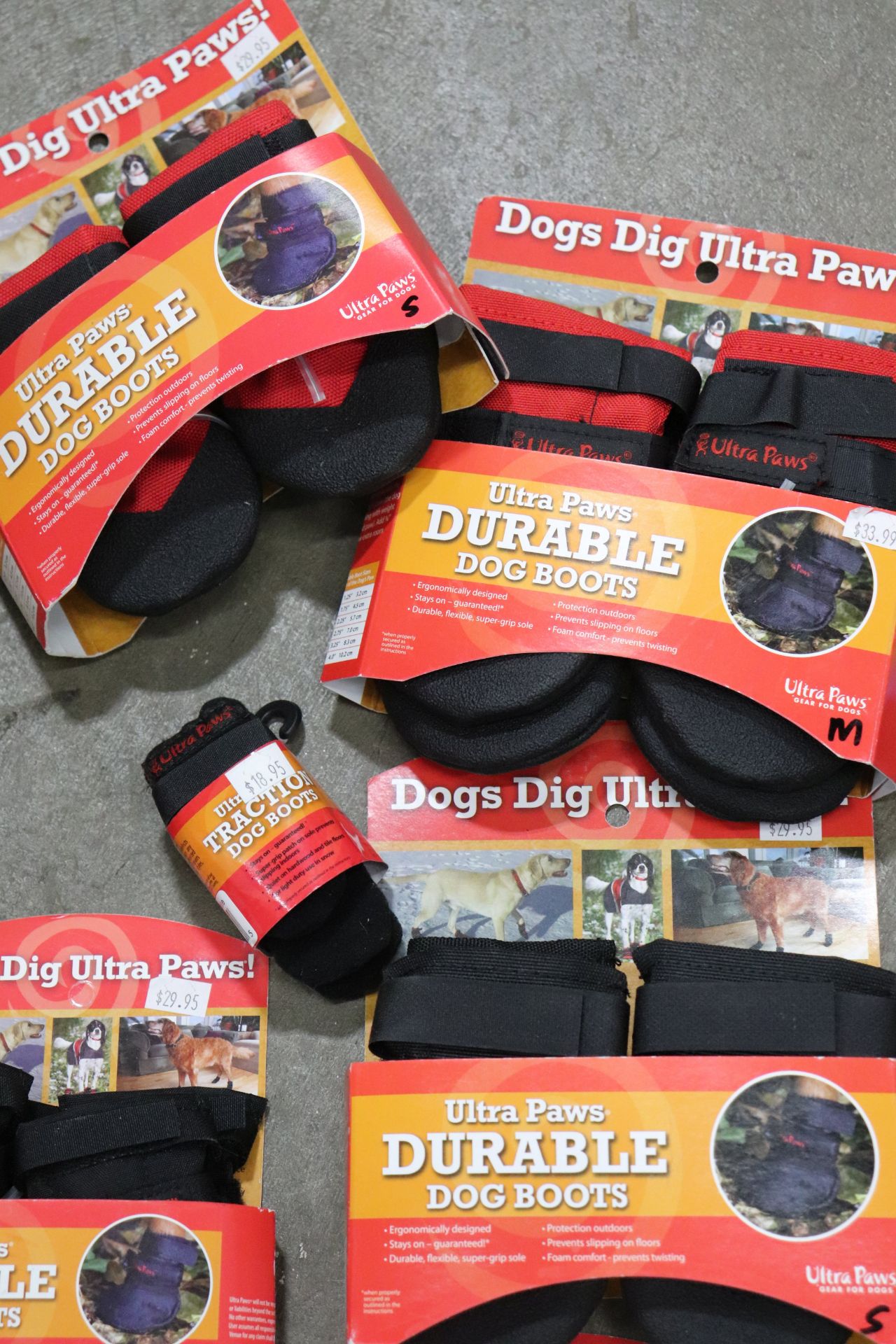 Ultra Paws durable dog boots, assorted sizes, pet collars, and small pet harnesses - Image 5 of 8