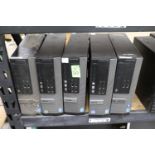 Five Dell desktop computers, model OptiPlex 3020