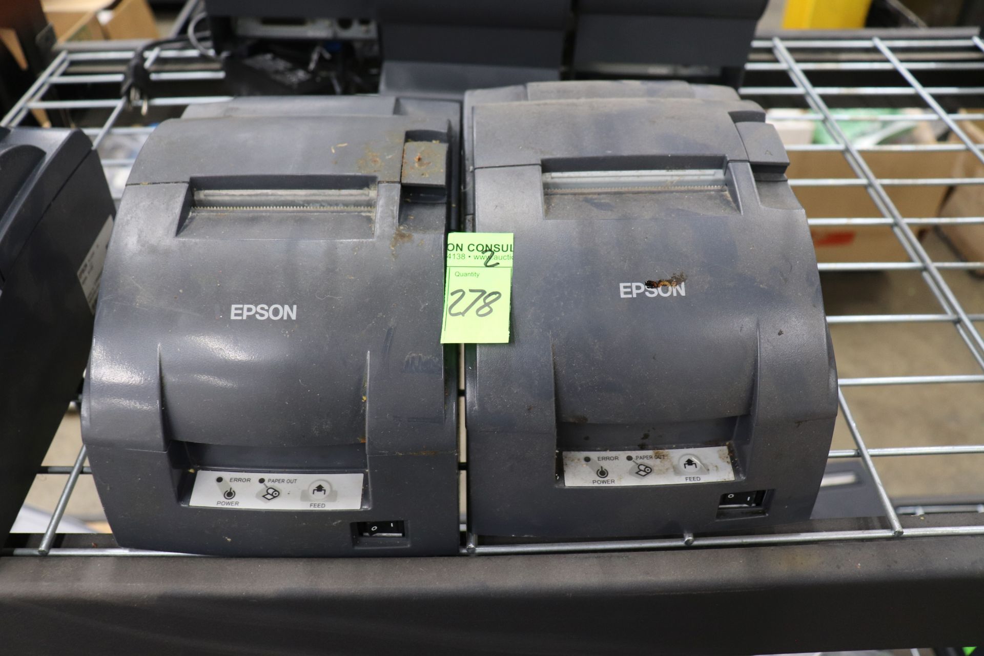 Two receipt printers, model M188B