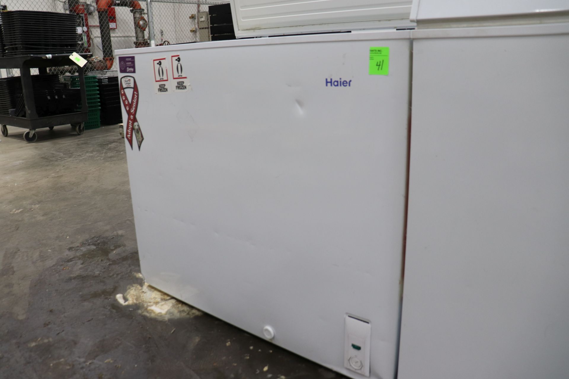 Haier Household Freezer, 7.1 cubit foot capacity, Model HCM071AW, 37" x 22" x 33", Serial #B30EW AE0 - Image 3 of 6