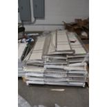 Pallet of wind shelves with hooks, 38" x 15.5"