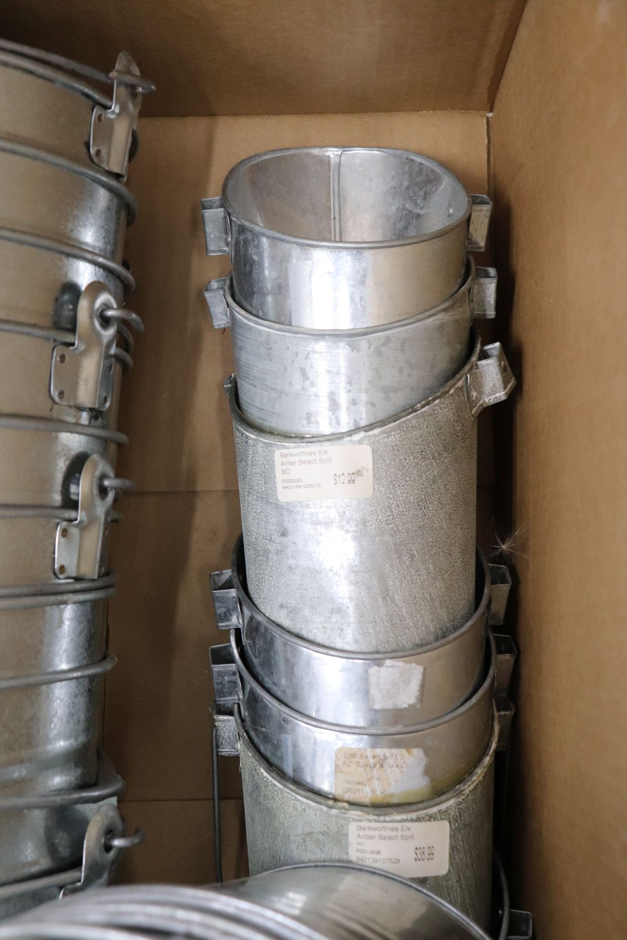 Approximately 15 galvanized buckets and 6 smaller sized buckets - Image 2 of 3
