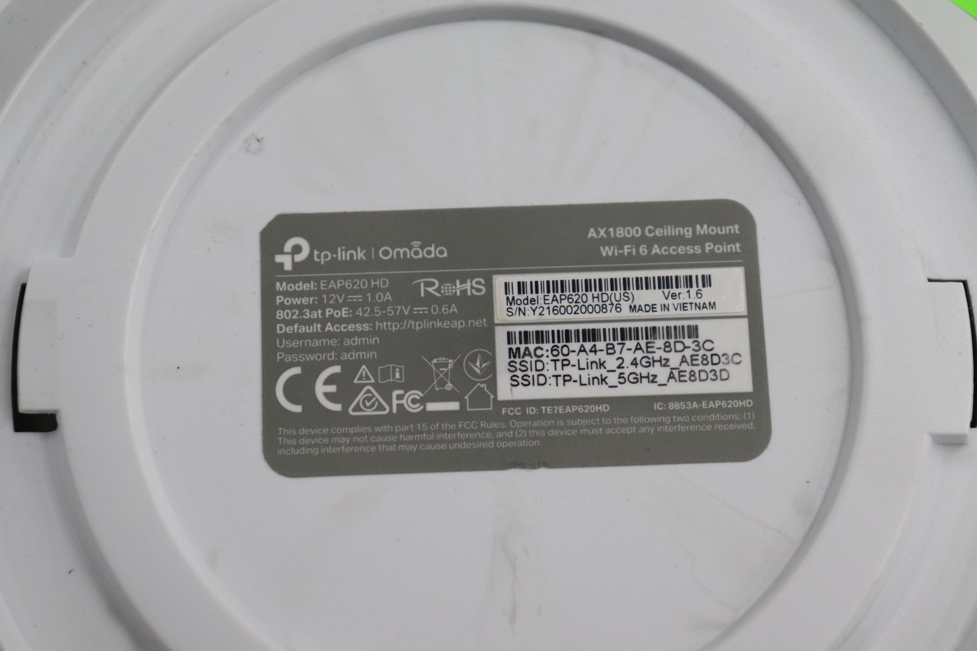 TP Link Wireless Access Point, model AX1800 - Image 2 of 2