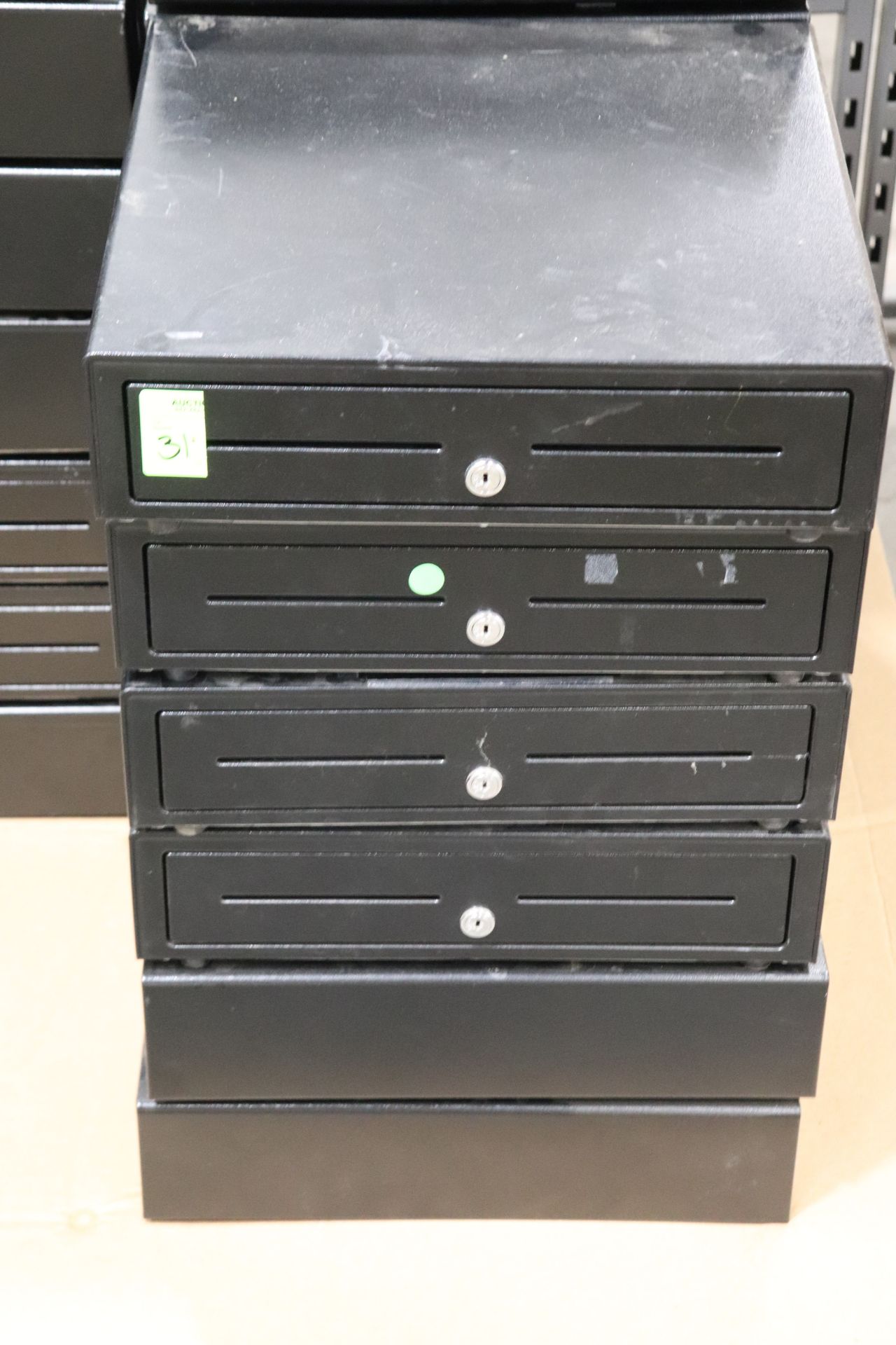 Six cash drawers