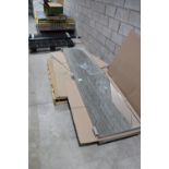 Three vertical mirrors with hooks, mirrors measure 8' x 21.5"