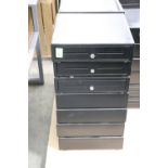 Seven cash drawers