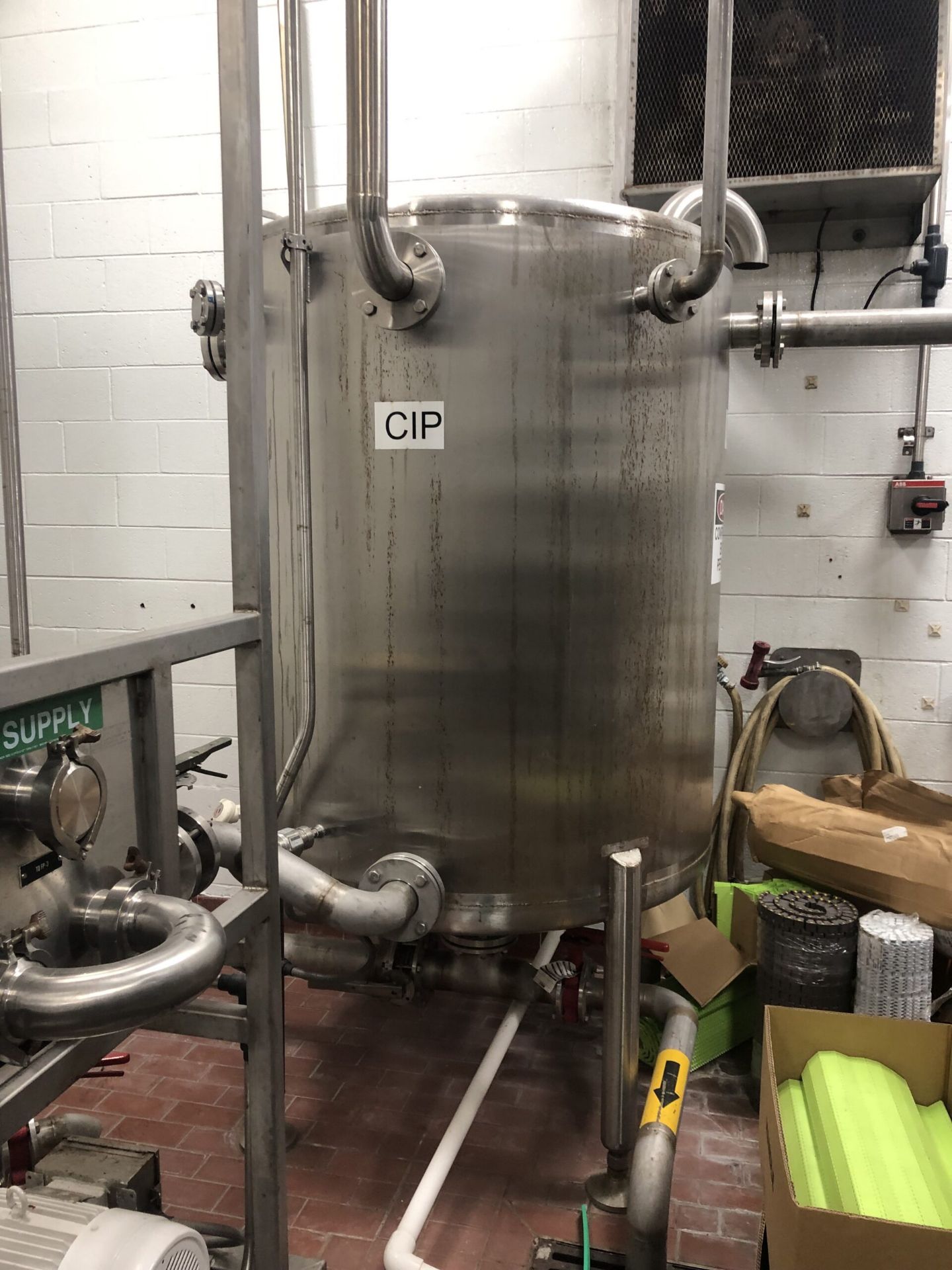 300 Gallon Stainless Steel CIP Tank for RO Skid - Image 2 of 2