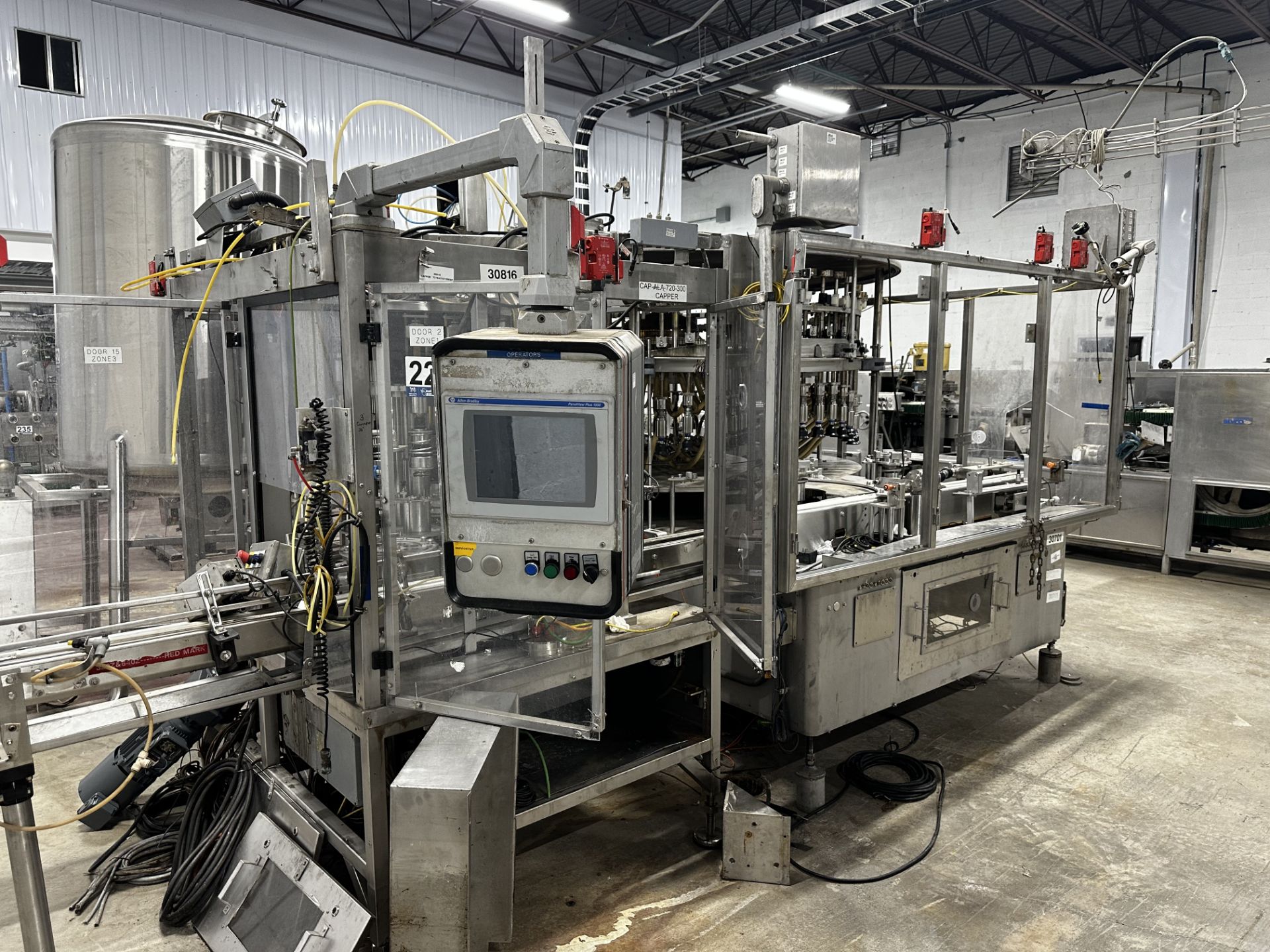 U. S. Bottlers 56-16 Pressure Gravity Filler with Capper