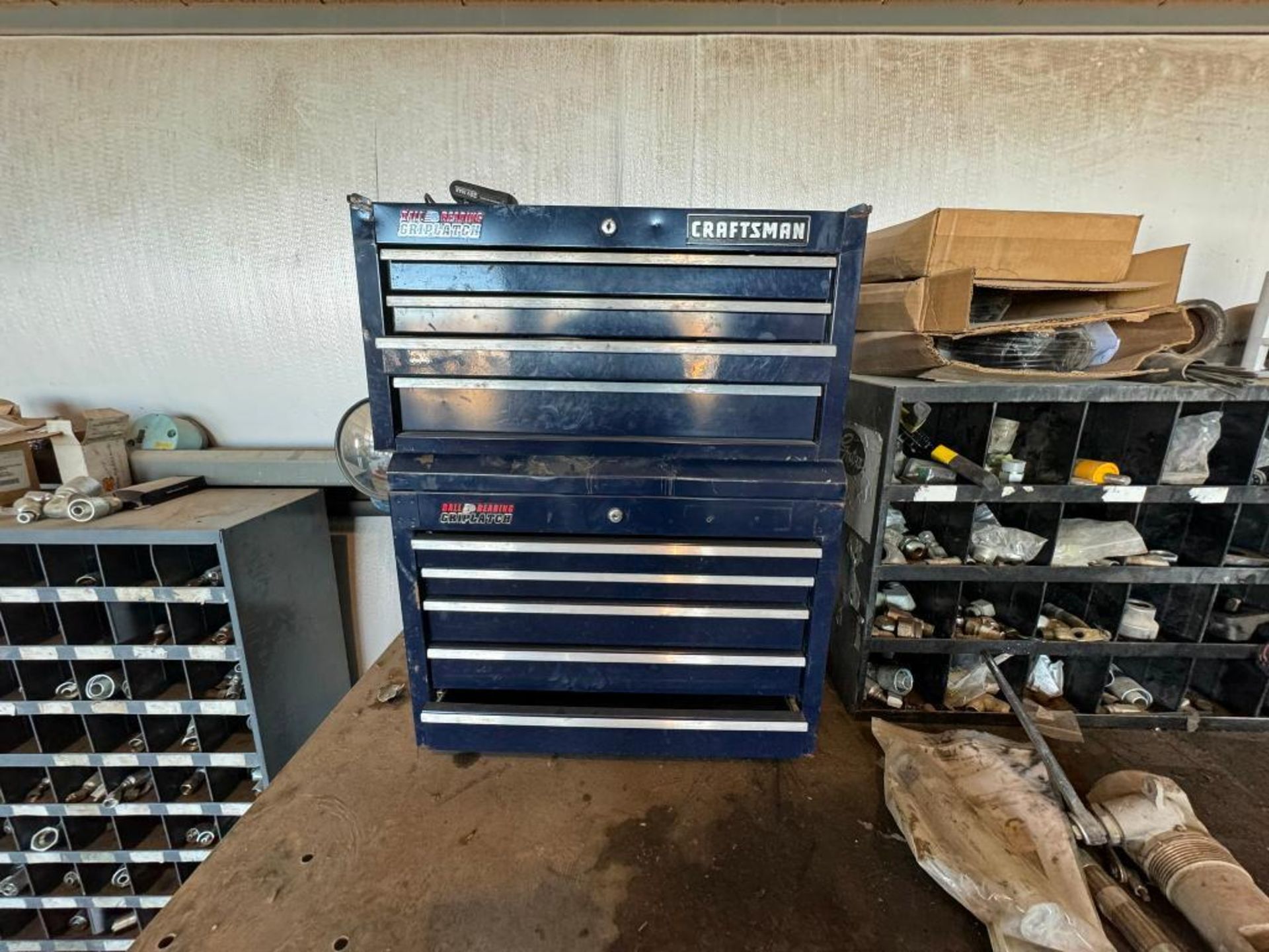 Work Bench and Tool Cabinet with Contents - Image 3 of 6