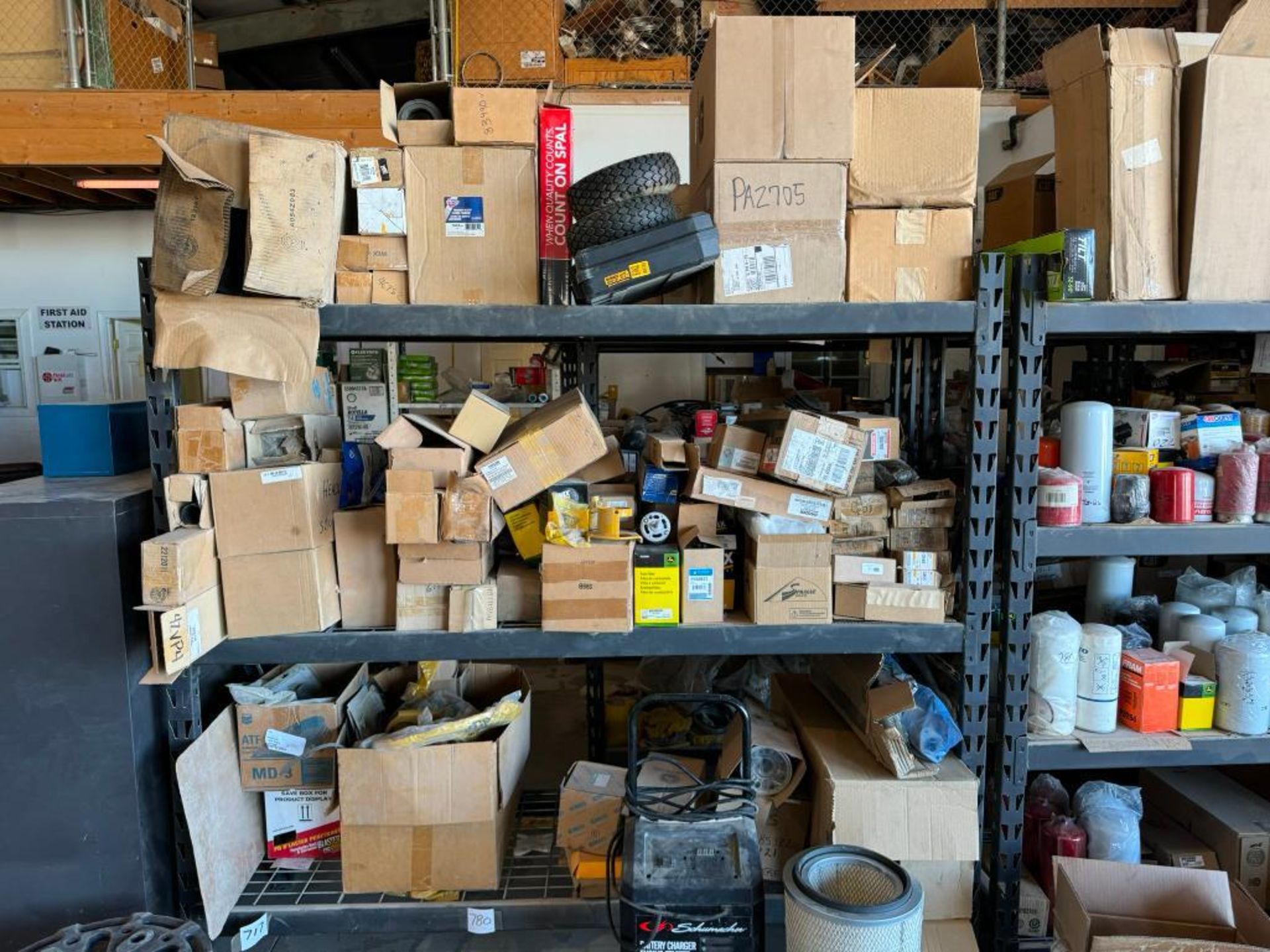 Pallet Rack with Contents of Equipment Parts and Filters - Image 2 of 4