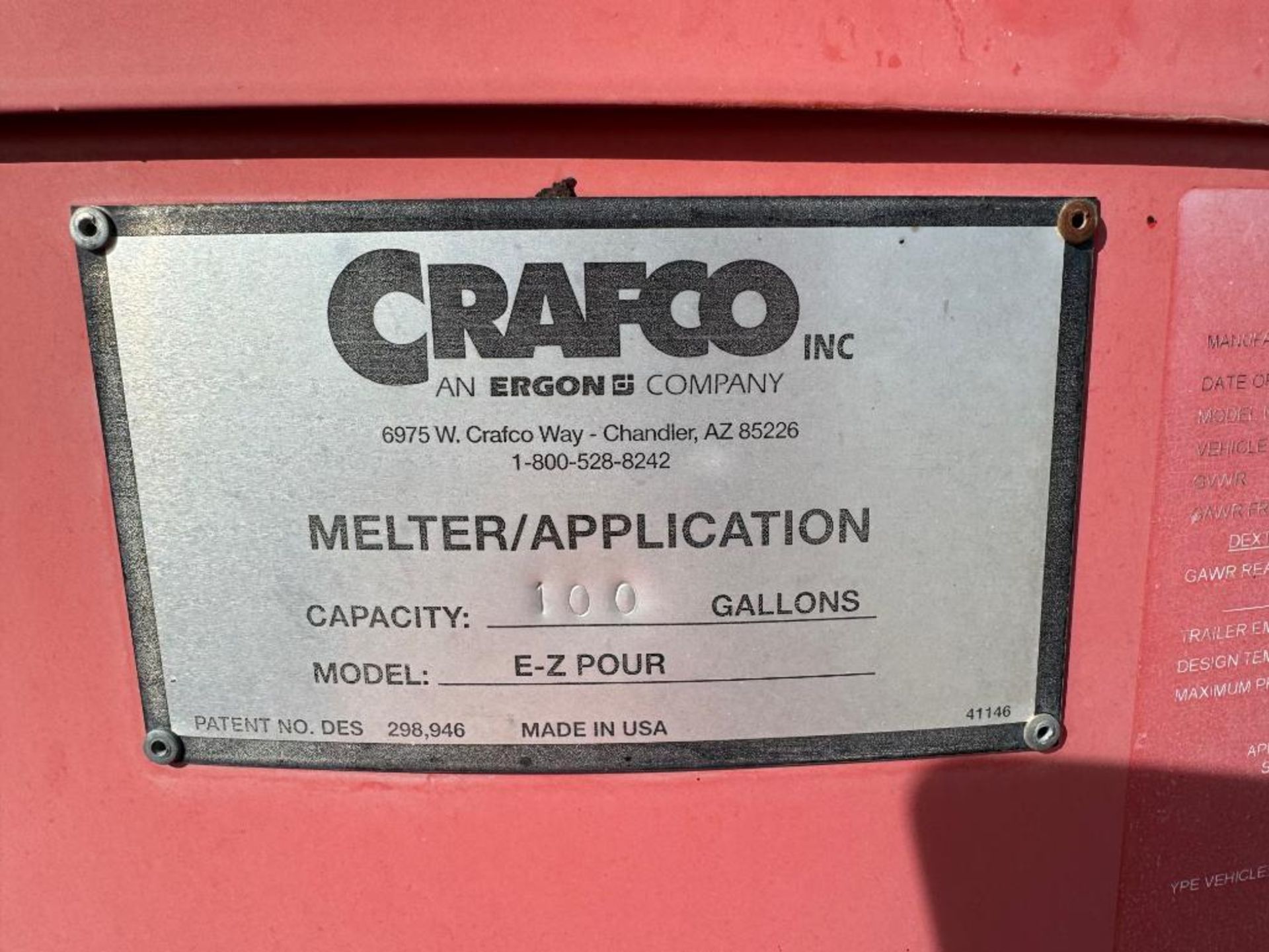 2007 Crafco Crack Sealer EZ Pour 100 D - Image 9 of 9