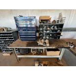 Work Bench and Tool Cabinet with Contents