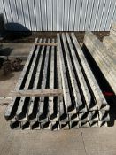 (24) 4" x 4" x 8' ISC Nominal, Durand Aluminum Concrete Forms