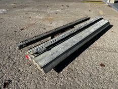 (8) 4" x 4" x 9' Hinge, (10) 1" x 9', (5) Ws Western Aluminum Concrete Forms