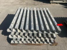 (34) 4" x 4" x 42" ISC Full AluForms Aluminum Concrete Forms:
