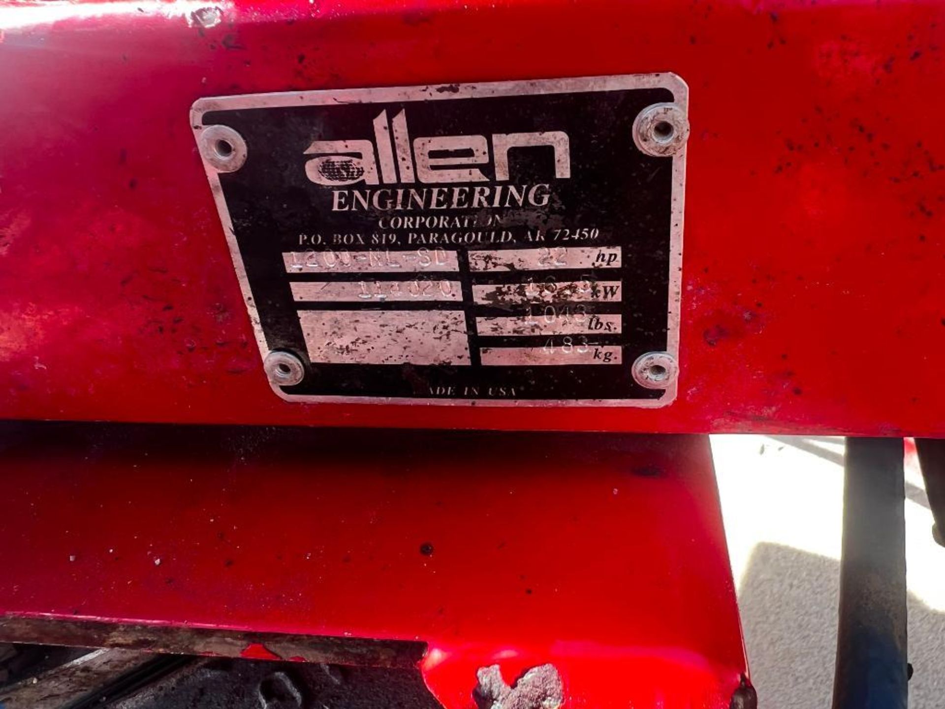 Allen Engineering 8' Ride On Trowel Pro 1200 - Image 5 of 11