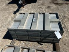 (8) 28" x 4' Western Smooth Aluminum Concrete Forms