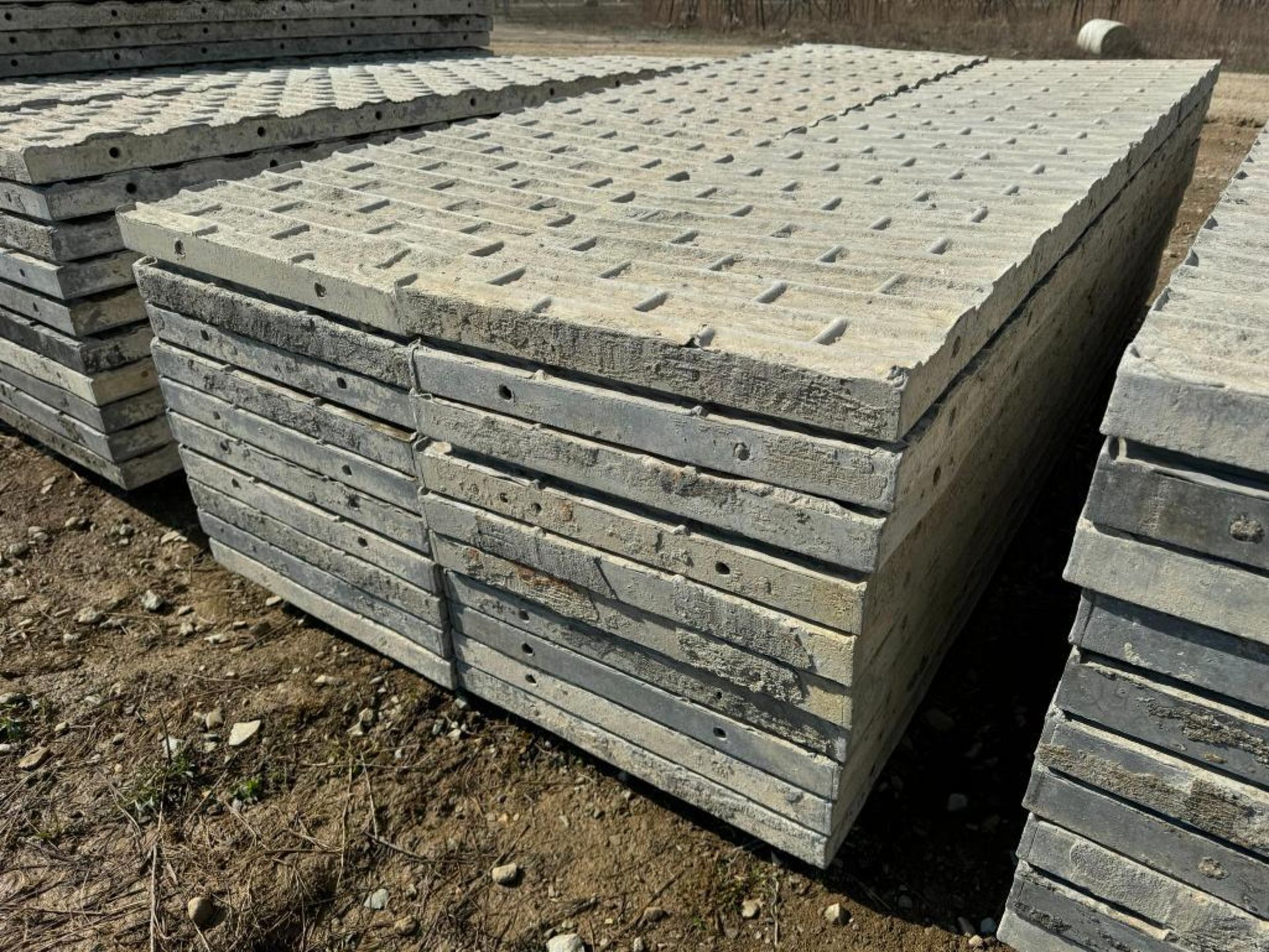 (20) 24" x 8' Textured Brick Aluminum Concrete Forms - Image 3 of 5