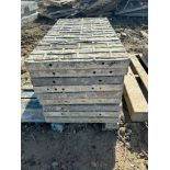 (9) 24" x 4' Textured Brick Aluminum Concrete Forms