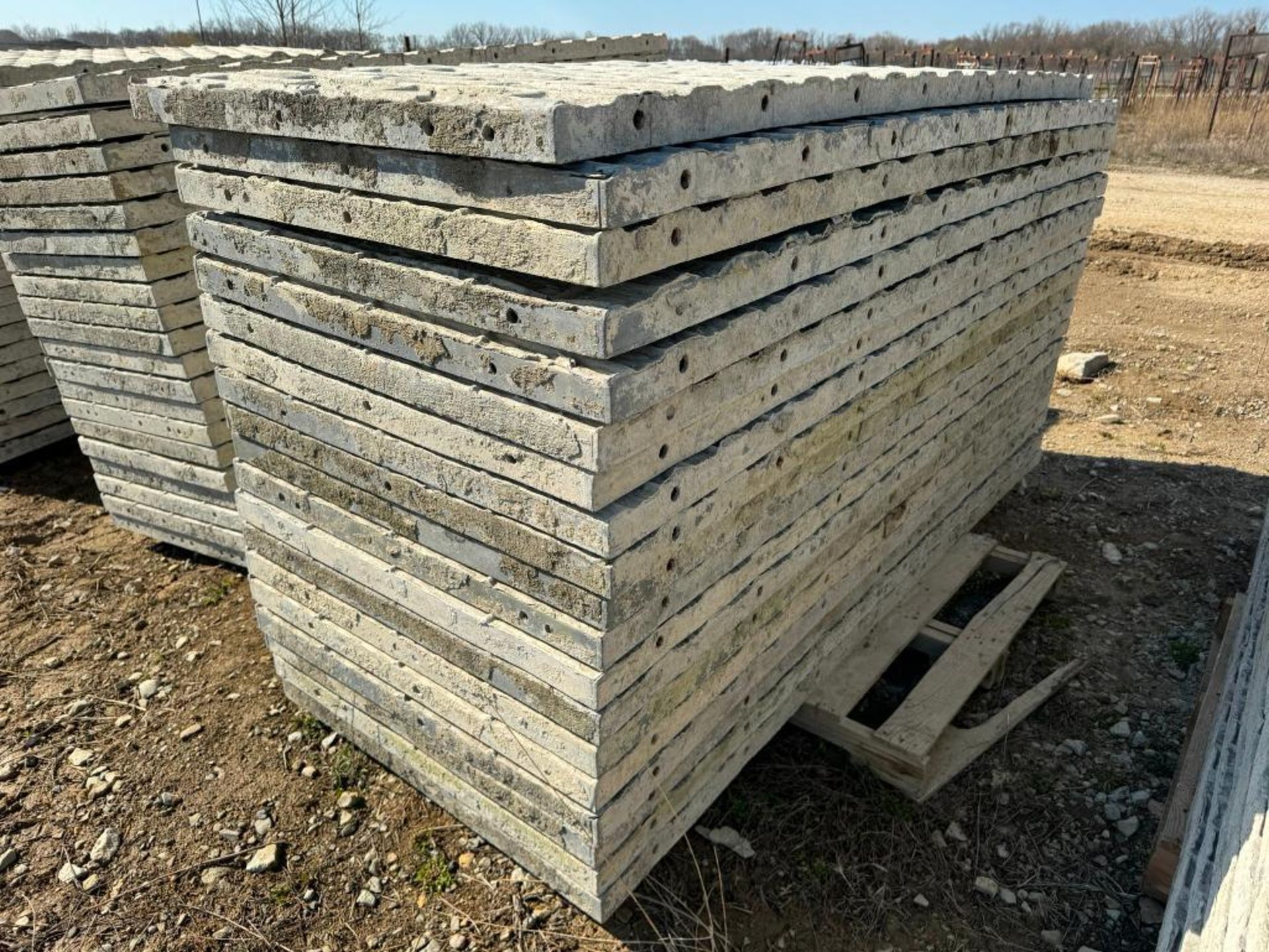 (19) 36" x 8' Textured Brick Aluminum Concrete Forms - Image 3 of 5